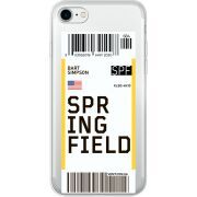 Прозрачный чехол Uprint Apple iPhone 7/8 Ticket Springfield