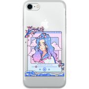 Прозрачный чехол Uprint Apple iPhone 7/8 The Sakuras Will Cry For You