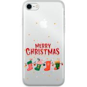 Прозрачный чехол Uprint Apple iPhone 7/8 Merry Christmas