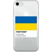 Прозрачный чехол Uprint Apple iPhone 7/8 Pantone вільний синій