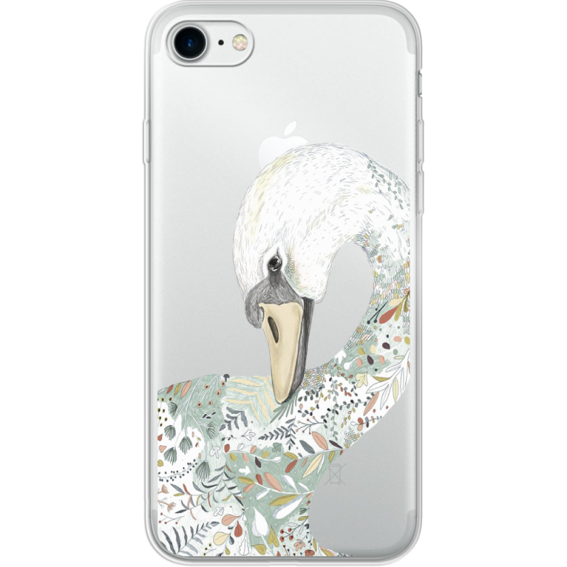 Прозрачный чехол Uprint Apple iPhone 7/8 Swan