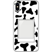 Прозрачный чехол Uprint Apple iPhone X Cow