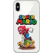 Прозрачный чехол Uprint Apple iPhone X Super Mario