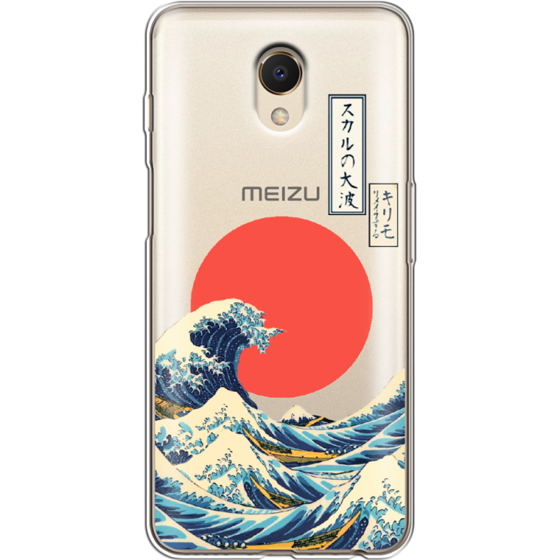 Прозрачный чехол Uprint Meizu M6s Большая волна в Канагаве