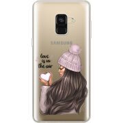 Прозрачный чехол Uprint Samsung A530 Galaxy A8 (2018) love is in the air