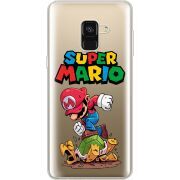 Прозрачный чехол Uprint Samsung A530 Galaxy A8 (2018) Super Mario