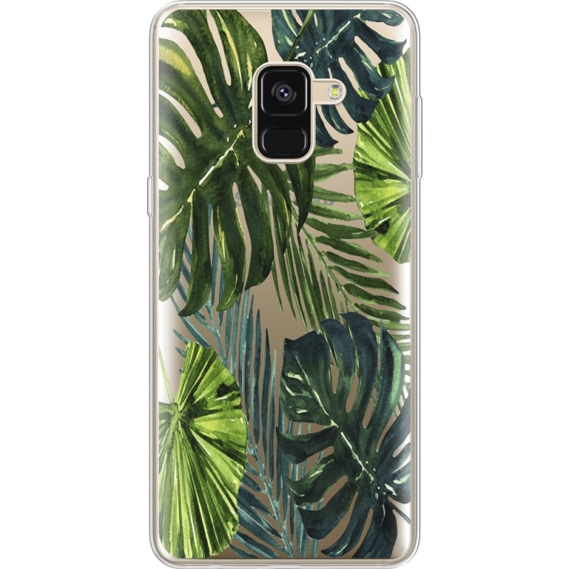 Прозрачный чехол Uprint Samsung A530 Galaxy A8 (2018) Palm Tree