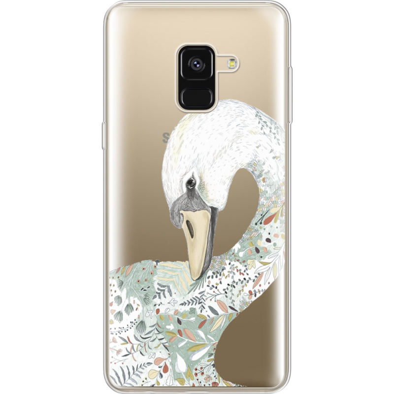 Прозрачный чехол Uprint Samsung A530 Galaxy A8 (2018) Swan