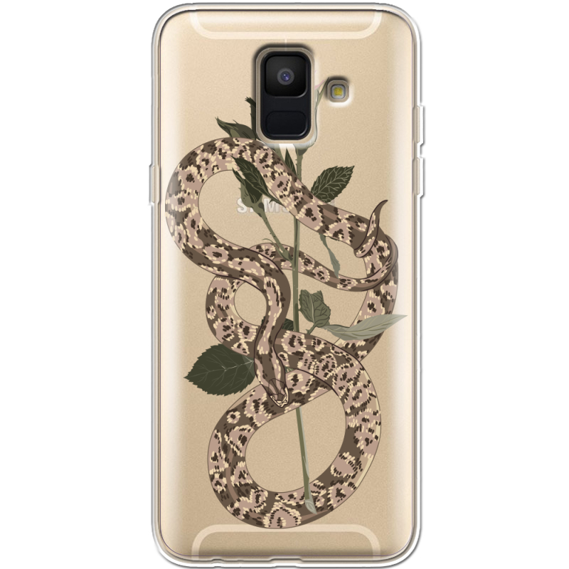 Прозрачный чехол Uprint Samsung A600 Galaxy A6 2018 Glamor Snake