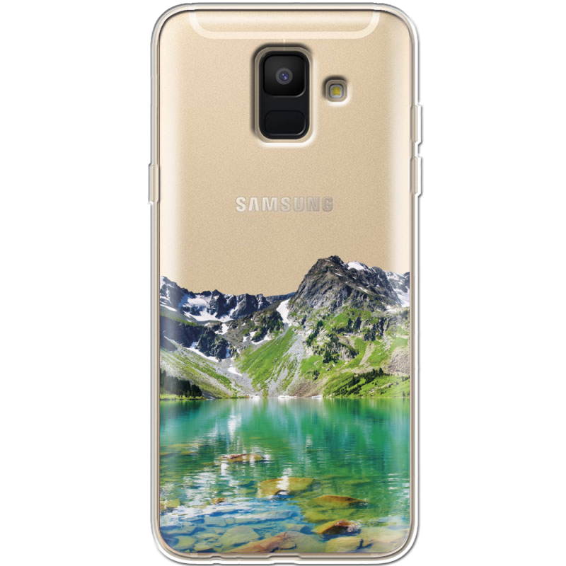 Прозрачный чехол Uprint Samsung A600 Galaxy A6 2018 Green Mountain
