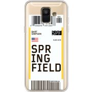 Прозрачный чехол Uprint Samsung A600 Galaxy A6 2018 Ticket Springfield