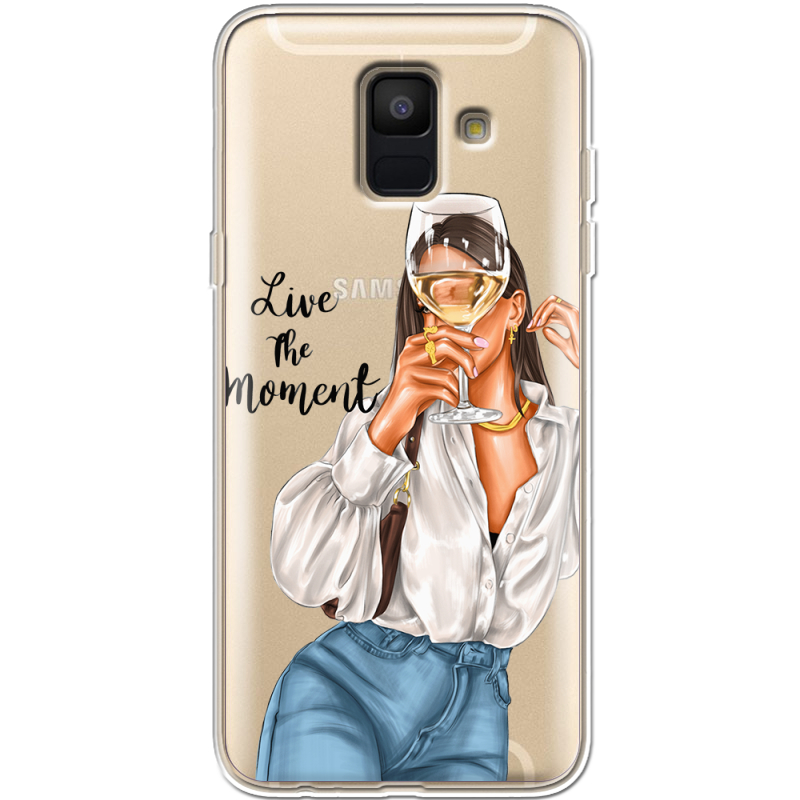Прозрачный чехол Uprint Samsung A600 Galaxy A6 2018 Live The Moment