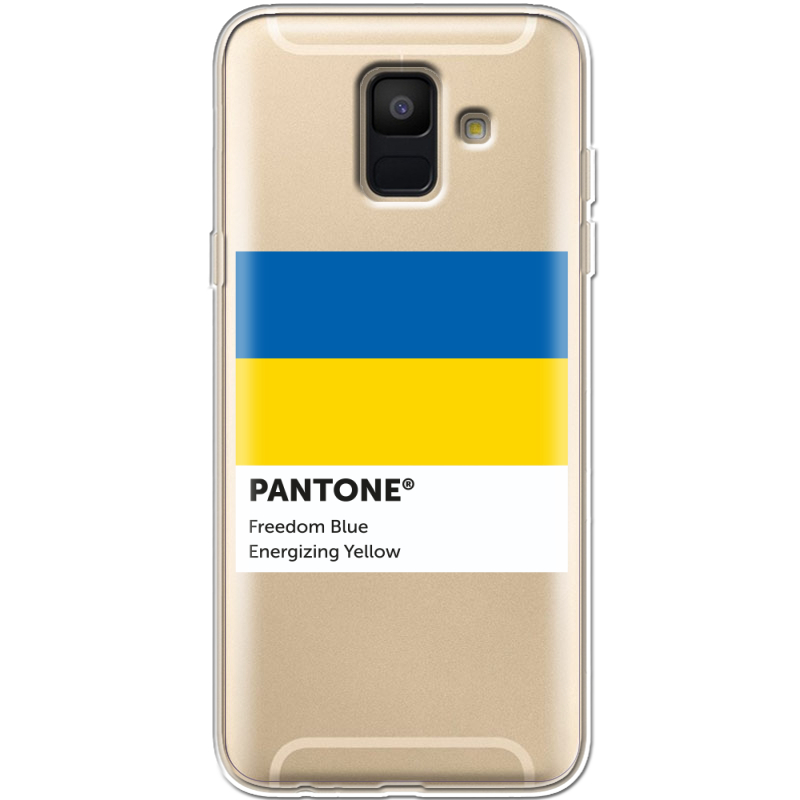 Прозрачный чехол Uprint Samsung A600 Galaxy A6 2018 Pantone вільний синій