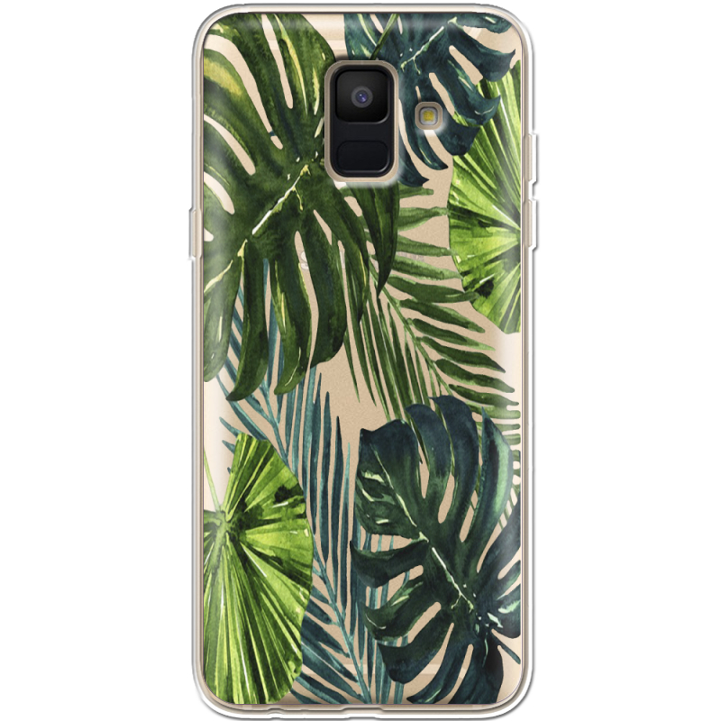 Прозрачный чехол Uprint Samsung A600 Galaxy A6 2018 Palm Tree