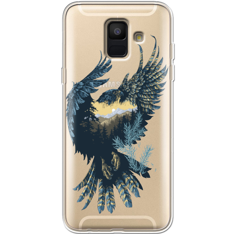 Прозрачный чехол Uprint Samsung A600 Galaxy A6 2018 Eagle