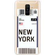 Прозрачный чехол Uprint Samsung A605 Galaxy A6 Plus 2018 Ticket New York
