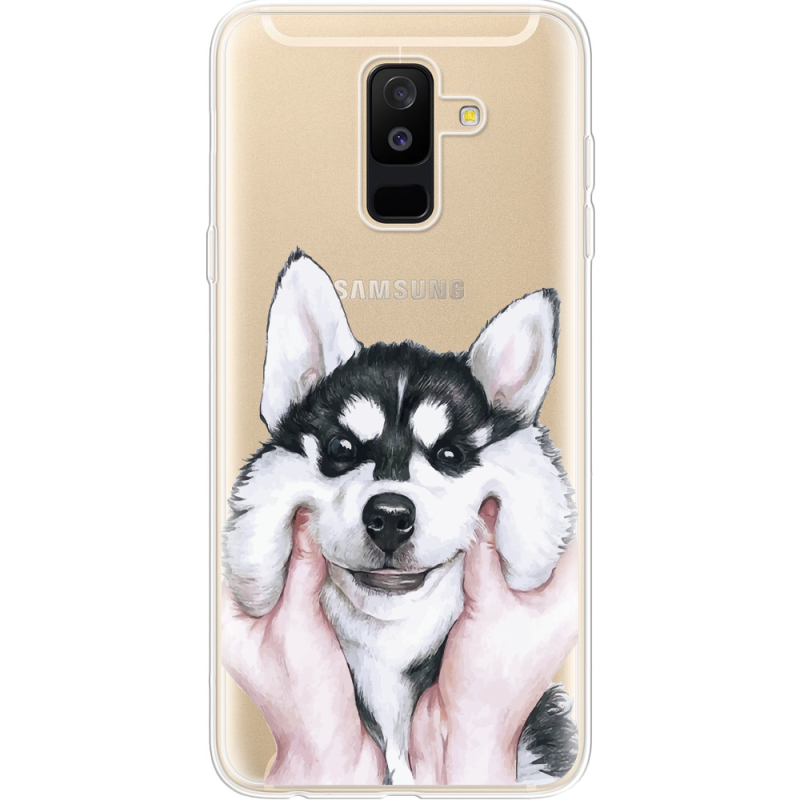 Прозрачный чехол Uprint Samsung A605 Galaxy A6 Plus 2018 Husky