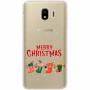 Прозрачный чехол Uprint Samsung J400 Galaxy J4 2018 Merry Christmas