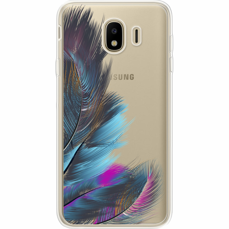 Прозрачный чехол Uprint Samsung J400 Galaxy J4 2018 Feathers