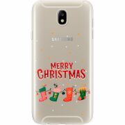 Прозрачный чехол Uprint Samsung J730 Galaxy J7 2017 Merry Christmas