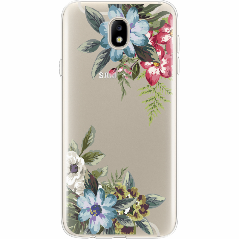 Прозрачный чехол Uprint Samsung J730 Galaxy J7 2017 Floral