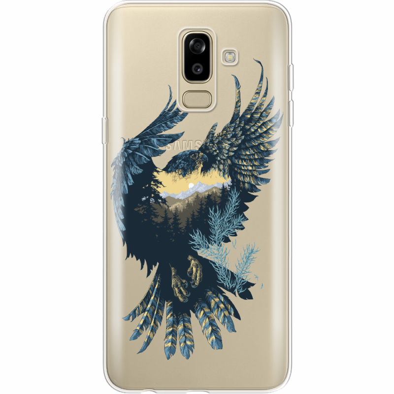 Прозрачный чехол Uprint Samsung J810 Galaxy J8 2018 Eagle