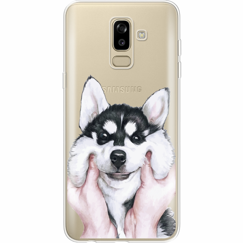 Прозрачный чехол Uprint Samsung J810 Galaxy J8 2018 Husky
