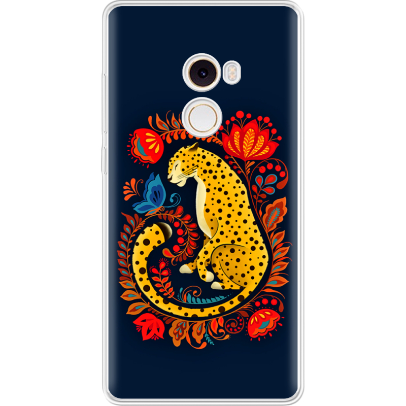 Чехол Uprint Xiaomi Mi Mix 2 Petrykivka Leopard