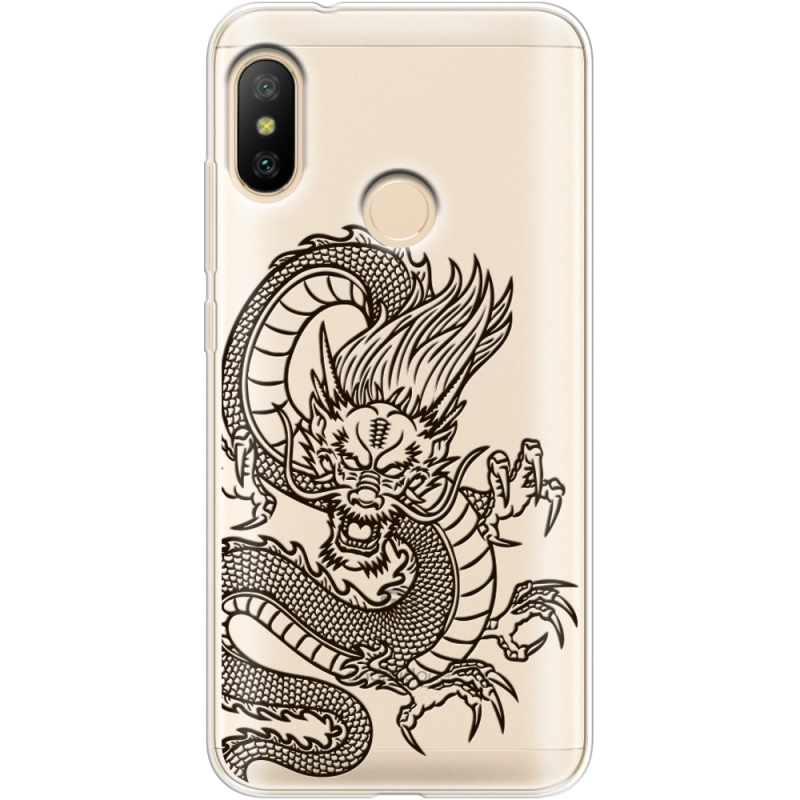 Прозрачный чехол Uprint Xiaomi Mi A2 Lite Chinese Dragon