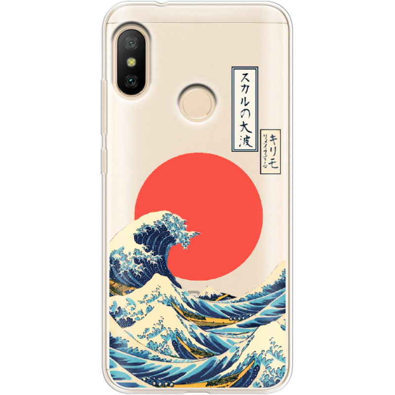 Прозрачный чехол Uprint Xiaomi Mi A2 Lite Большая волна в Канагаве