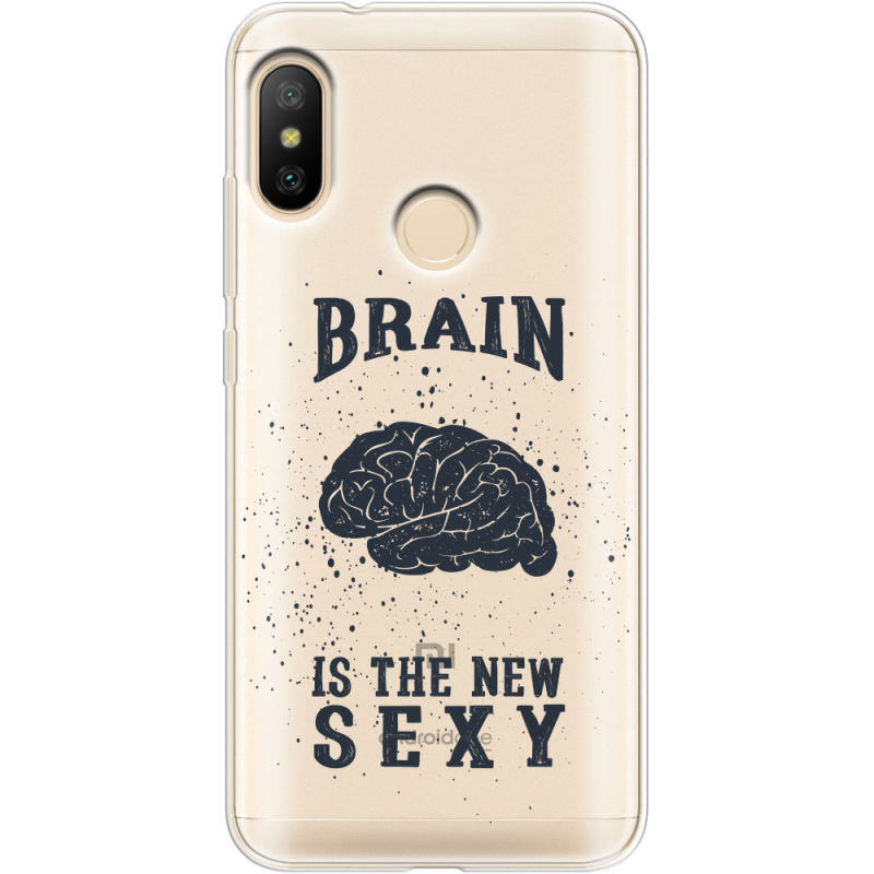 Прозрачный чехол Uprint Xiaomi Mi A2 Lite Sexy Brain