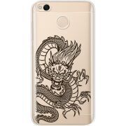 Прозрачный чехол Uprint Xiaomi Redmi 4x Chinese Dragon