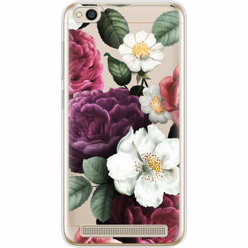 Прозрачный чехол Uprint Xiaomi Redmi 5A Floral Dark Dreams