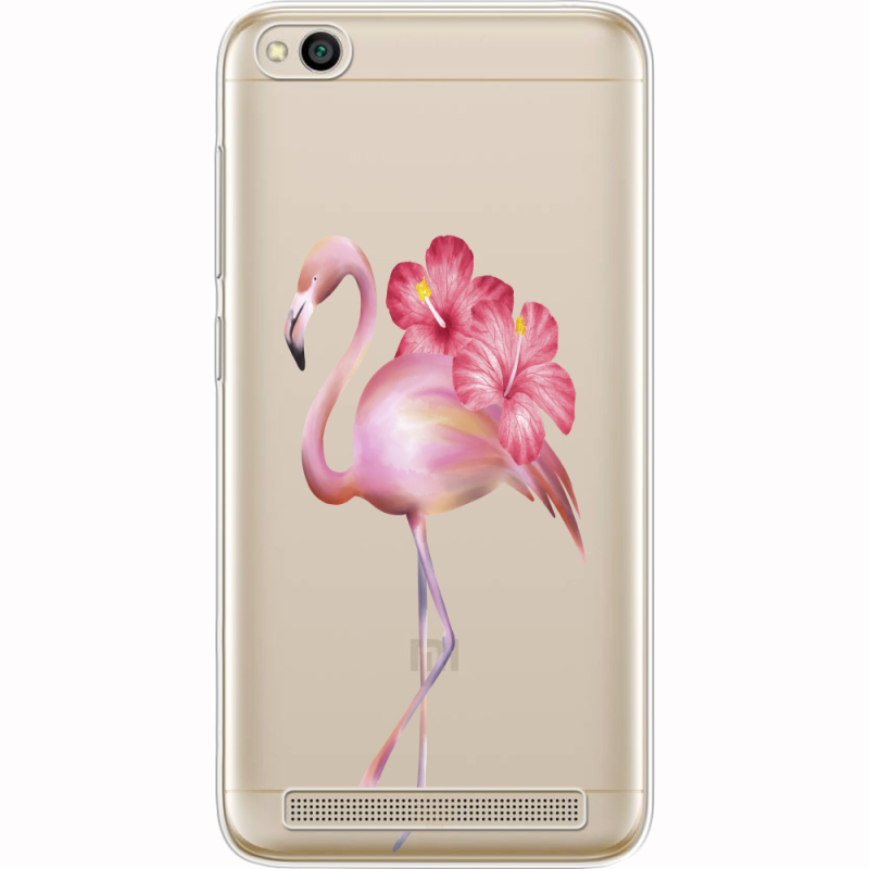 Прозрачный чехол Uprint Xiaomi Redmi 5A Floral Flamingo