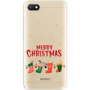 Прозрачный чехол Uprint Xiaomi Redmi 6A Merry Christmas