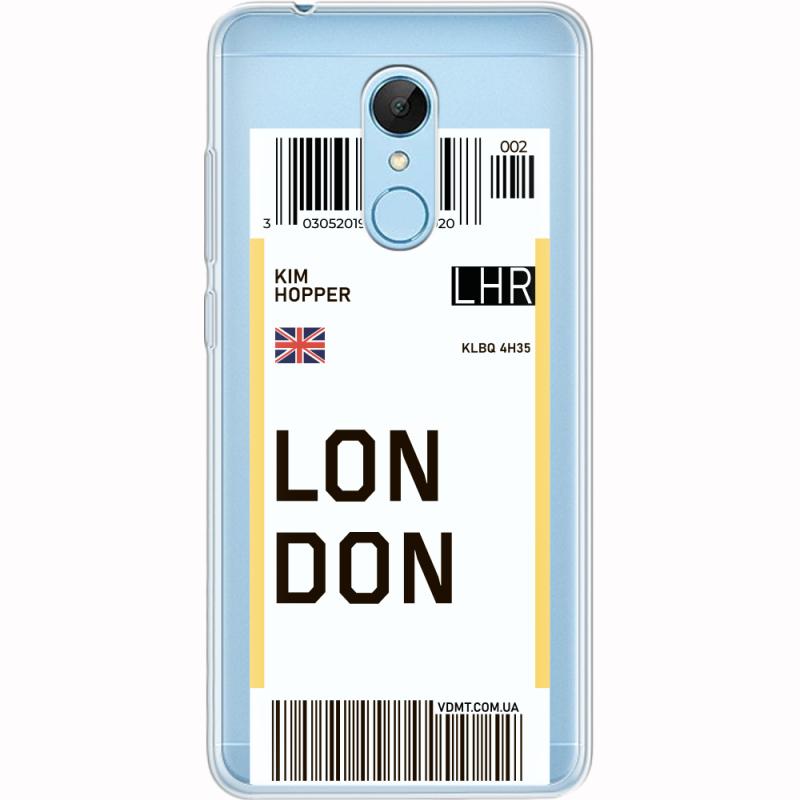 Прозрачный чехол Uprint Xiaomi Redmi 5 Ticket London