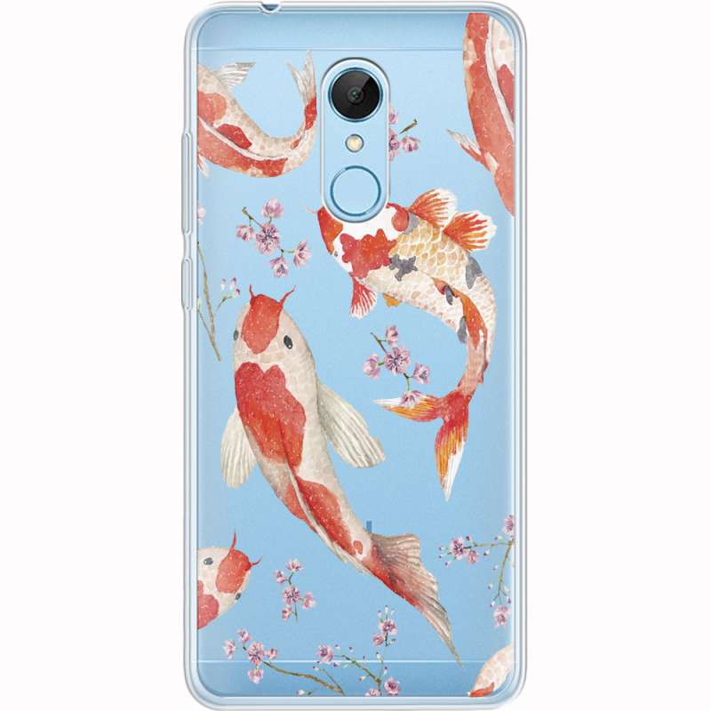 Прозрачный чехол Uprint Xiaomi Redmi 5 Japanese Koi Fish