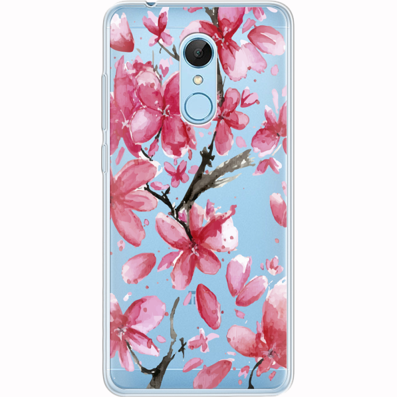 Прозрачный чехол Uprint Xiaomi Redmi 5 Pink Magnolia