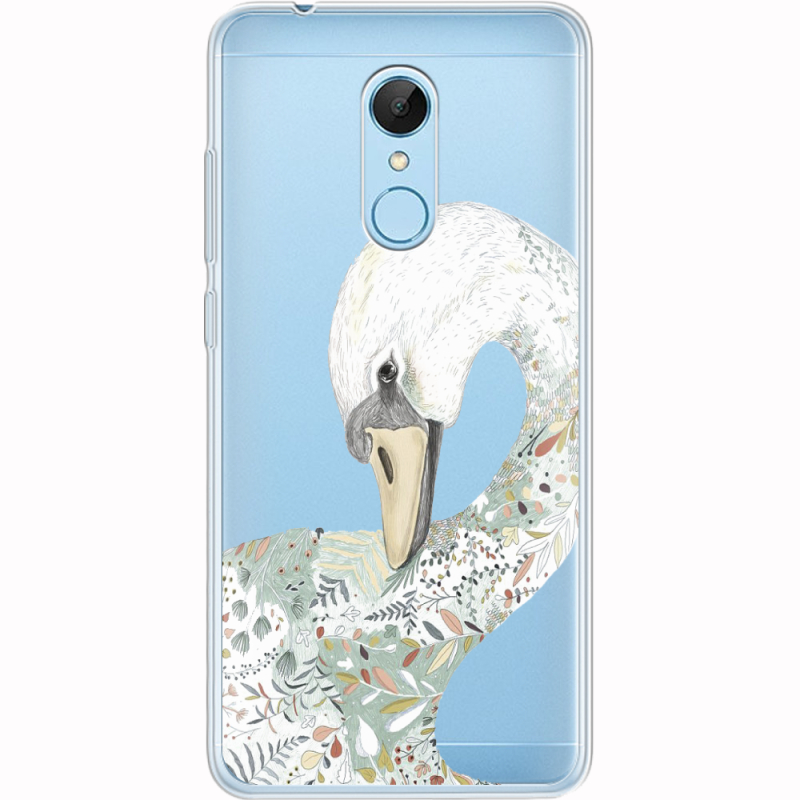 Прозрачный чехол Uprint Xiaomi Redmi 5 Swan