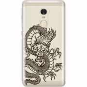 Прозрачный чехол Uprint Xiaomi Redmi Note 4x Chinese Dragon
