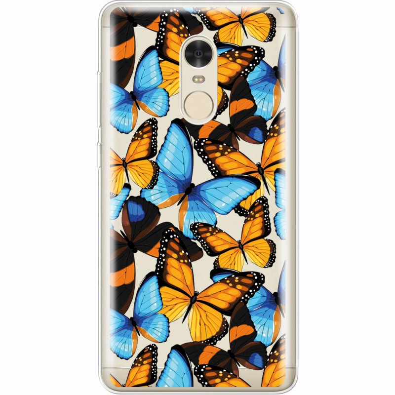 Прозрачный чехол Uprint Xiaomi Redmi Note 4x Butterfly Morpho