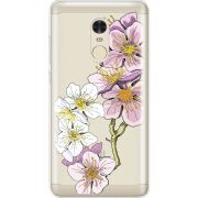 Прозрачный чехол Uprint Xiaomi Redmi Note 4x Cherry Blossom