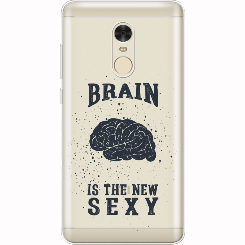 Прозрачный чехол Uprint Xiaomi Redmi Note 4x Sexy Brain