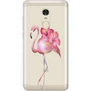 Прозрачный чехол Uprint Xiaomi Redmi Note 4 Floral Flamingo