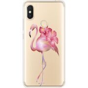 Прозрачный чехол Uprint Xiaomi Redmi S2 Floral Flamingo