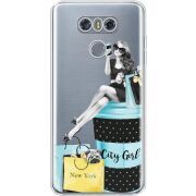 Прозрачный чехол Uprint LG G6 City Girl