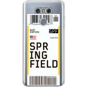 Прозрачный чехол Uprint LG G6 Ticket Springfield
