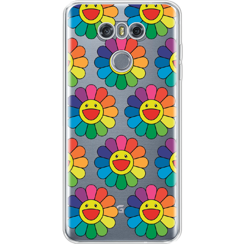 Прозрачный чехол Uprint LG G6 Hippie Flowers