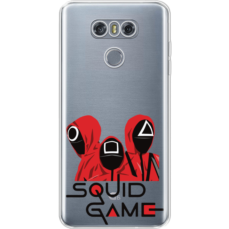 Прозрачный чехол Uprint LG G6 siquid game люди в красном