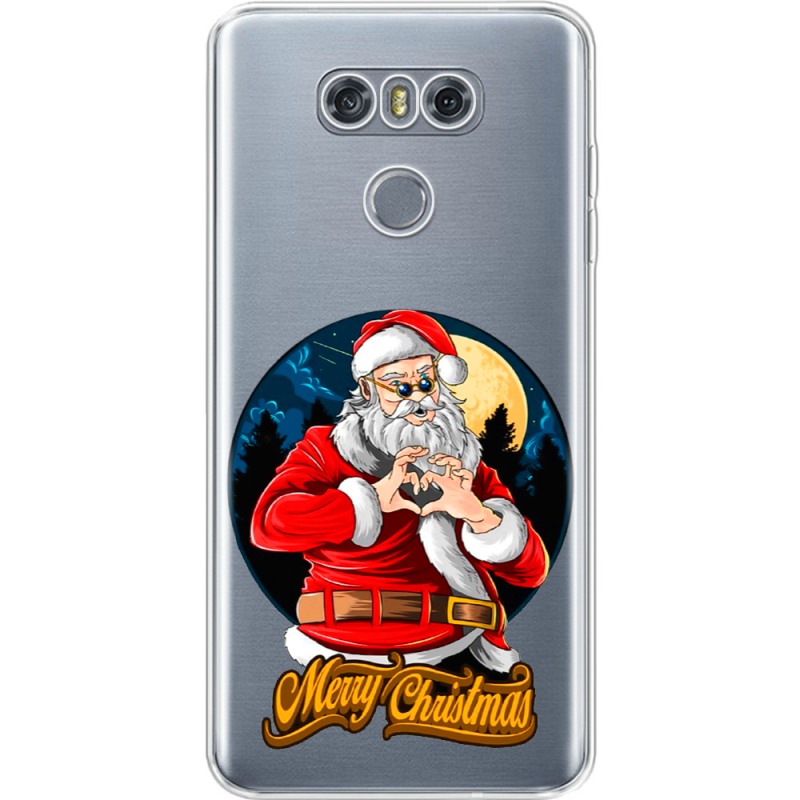Прозрачный чехол Uprint LG G6 Cool Santa